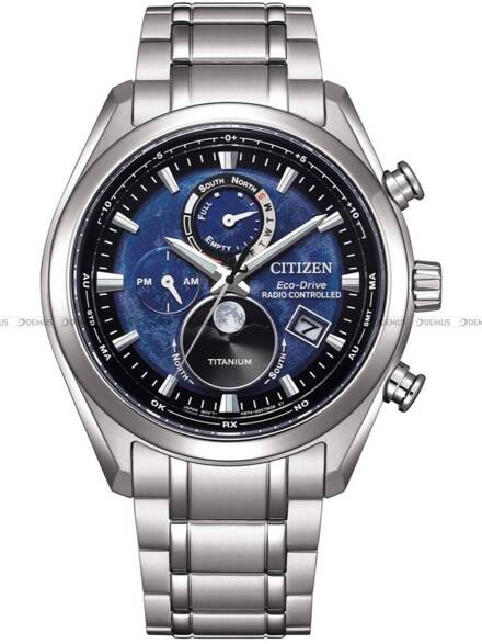 Citizen Eco-Drive Radio Controlled Tsukiyomi Moonphase BY1010-81L Zegarek Męski