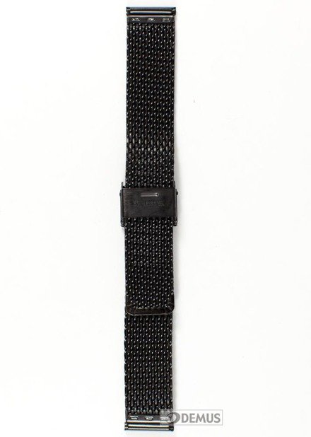 Metalowa bransoleta do zegarka Chermond BRB1-18, 18 mm, Czarna