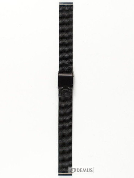 Metalowa bransoleta do zegarka Chermond BRB2.12, 12 mm, Czarna