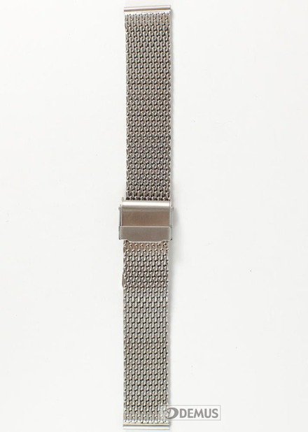 Metalowa bransoleta do zegarka Chermond BRS1-18, 18 mm, Srebrna