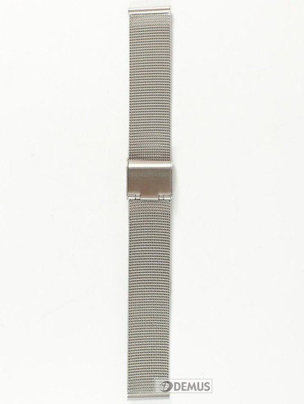 Metalowa bransoleta do zegarka Chermond BRS2.16, 16 mm, Srebrna