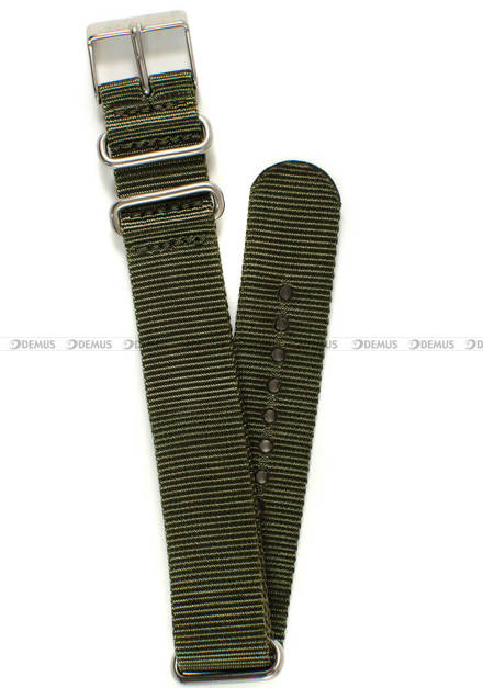 Nylonowy pasek do zegarka Timex PW2P71400, 20 mm, Zielony