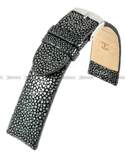 Pasek do zegarka pokryty skórą płaszczki Horido 001.01.22S, 22 mm, Czarny