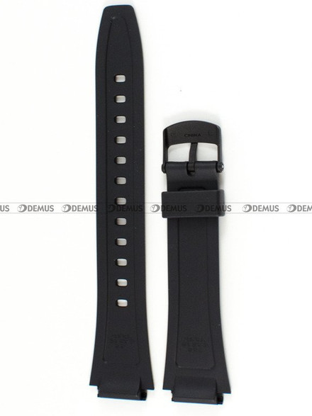 Pasek do zegarka z tworzywa Casio W-800, 18 mm, Czarny