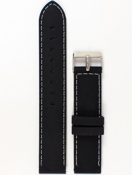 Pasek do zegarka z tworzywa Chermond PG1.20MM.1.7, 20 mm, Czarny