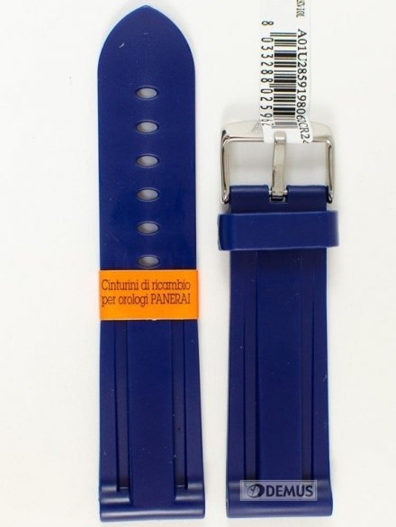 Pasek do zegarka z tworzywa Morellato A01U2859198062CR24, 24 mm, Niebieski