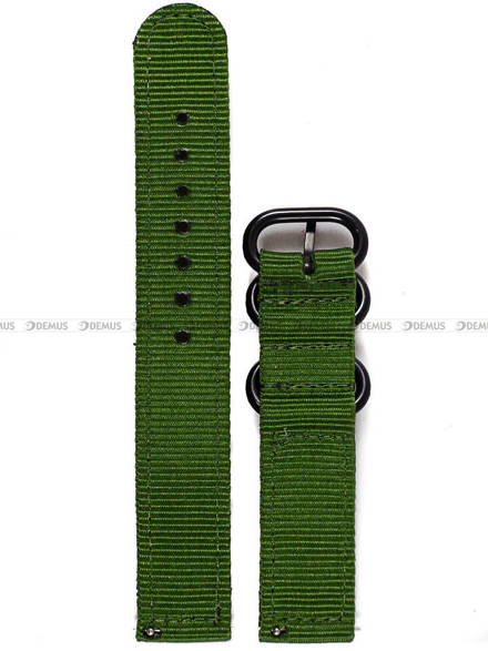 Pasek nylonowy zielony do zegarka - Nato PN6.18.3-CZ - 18 mm