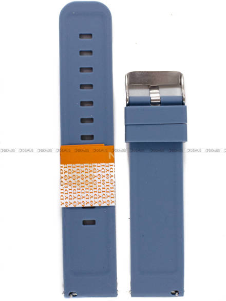 Pasek silikonowy Diloy do zegarka - SBR40.22.5 - 22 mm