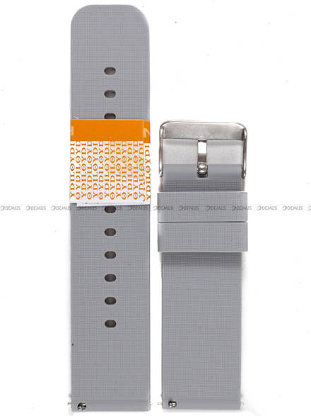 Pasek silikonowy Diloy do zegarka - SBR40.24.7 - 24 mm