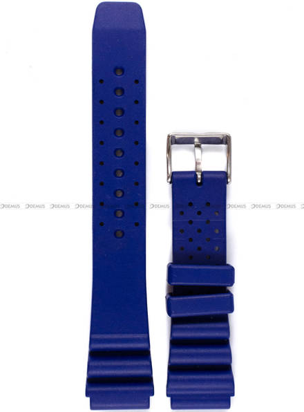 Pasek silikonowy zapachowy do zegarka - Bonetto Cinturini - Adventure Collection Mod. 285 Blu 294 - 20 mm - Zapach Wanilii