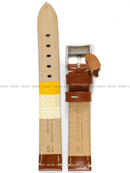 Pasek skórzany do zegarka - Diloy 363.16.3 - 16 mm