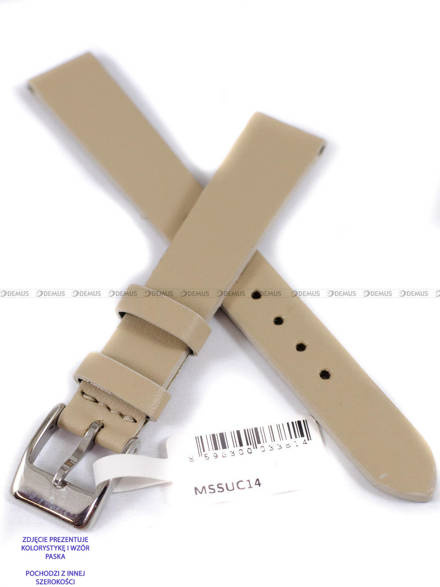 Pasek skórzany do zegarka - Minet MSSUC12 - 12 mm