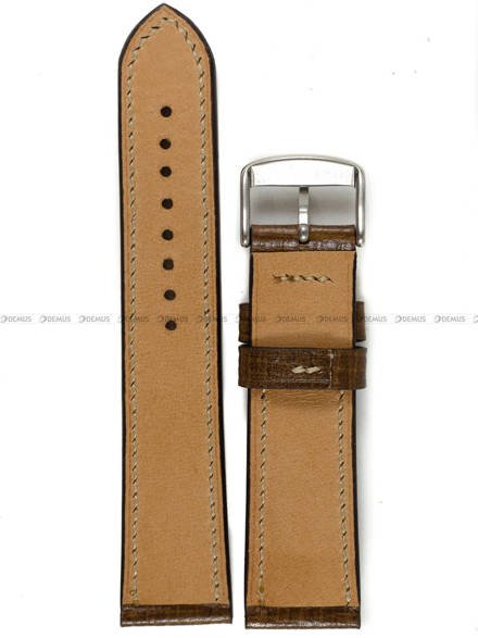 Pasek skórzany ręcznie robiony A. Kucharski Leather - Conceria Puccini Palmellato - chestnut/camel 22 mm