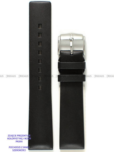 Pasek z naturalnego kauczuku do zegarka - Hirsch Pure 40538850-2-18 - 18 mm