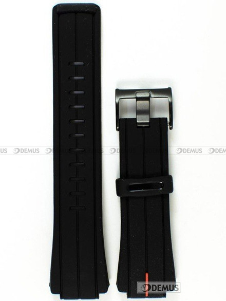Poliuretanowy pasek do zegarka Timex P2N720, 16 mm, Czarny