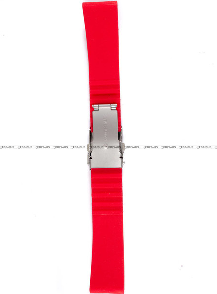 Silikonowy pasek do zegarka Chermond PG6.22.4, 22 mm, Czerwony