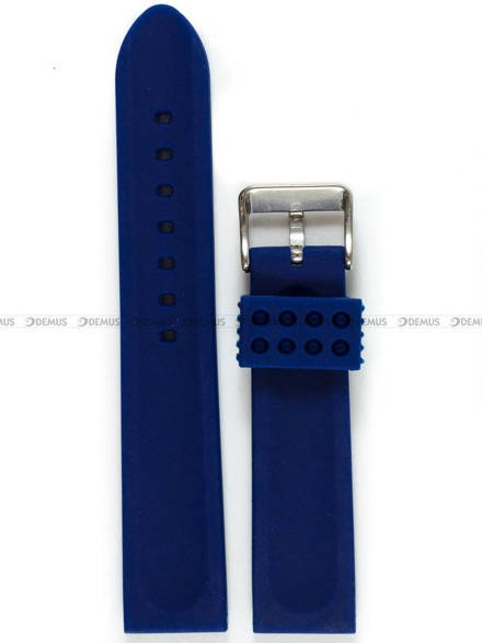 Silikonowy pasek do zegarka Demus PGS4.20.5, 20 mm, Niebieski