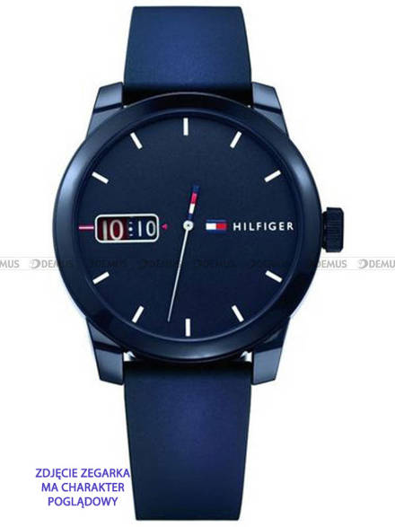 Silikonowy pasek do zegarka Tommy Hilfiger Tommy-Hilfiger-1791381, 20 mm, Niebieski