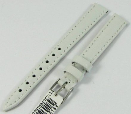 Skórzany pasek do zegarka Morellato A01D1877875017CR12, 12 mm, Biały