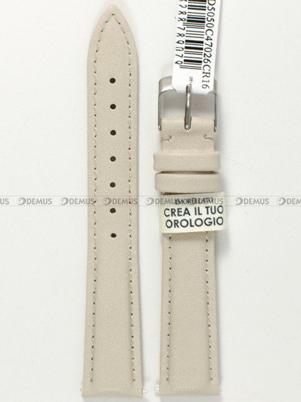 Skórzany pasek do zegarka Morellato A01D5050C47026CR16, 16 mm, Szary