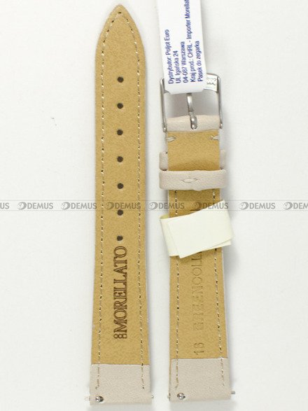 Skórzany pasek do zegarka Morellato A01D5050C47026CR16, 16 mm, Szary