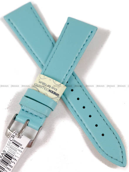 Skórzany pasek do zegarka Morellato A01X4219A97166CR20, 20 mm, Niebieski