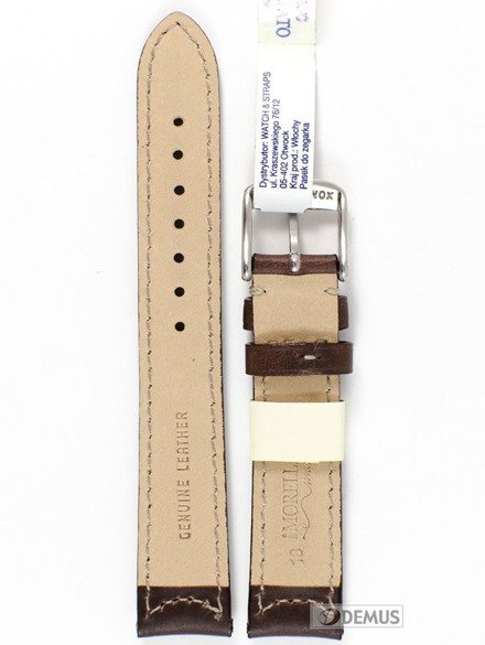 Skórzany pasek do zegarka Morellato A01X4273B09032CR18, 18 mm, Brązowy