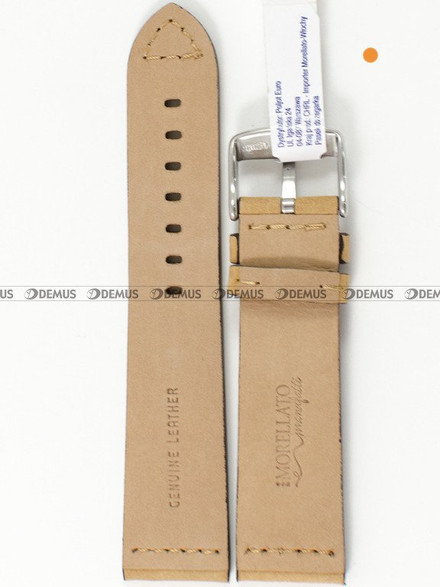 Skórzany pasek do zegarka Morellato A01X4683B90028CR24, 24 mm, Brązowy