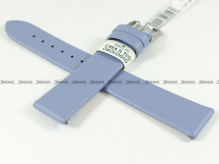 Skórzany pasek do zegarka Morellato A01X5200875066CR18, 18 mm, Niebieski