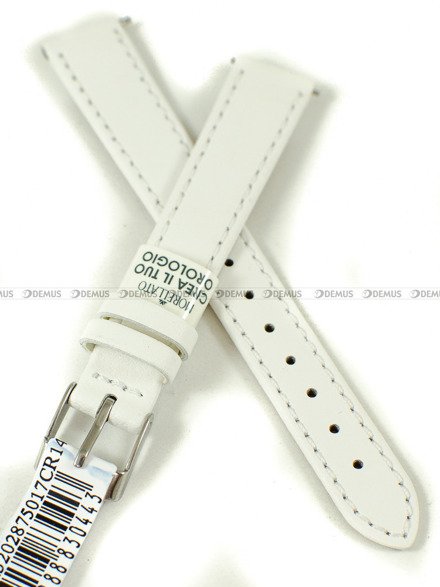 Skórzany pasek do zegarka Morellato A01X5202875017CR14, 14 mm, Biały