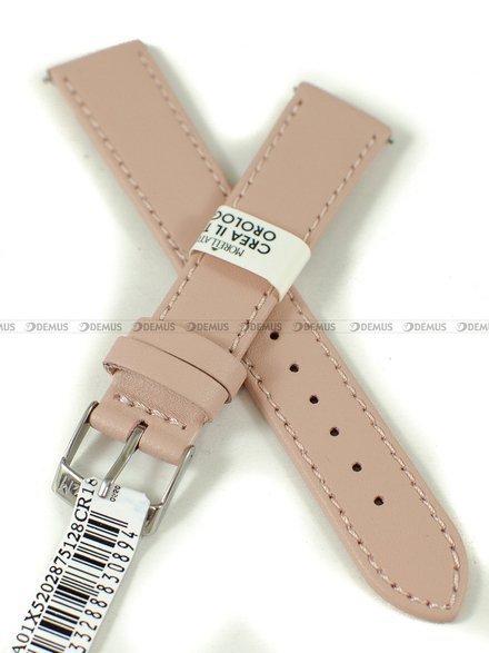 Skórzany pasek do zegarka Morellato A01X5202875128CR18, 18 mm, Różowy