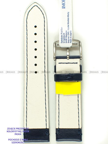 Skórzany pasek do zegarka Morellato A01X5274C91062CR20, 20 mm, Niebieski