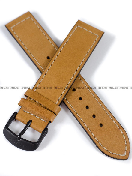 Skórzany pasek do zegarka Timex P2N700 v2, 20 mm, Brązowy