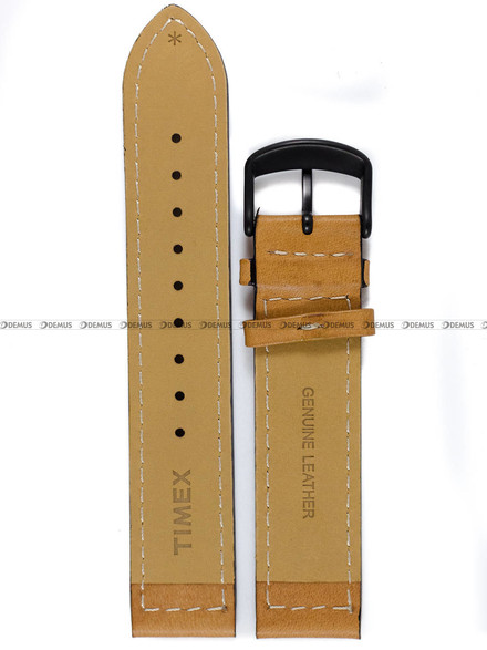 Skórzany pasek do zegarka Timex P2N700 v2, 20 mm, Brązowy