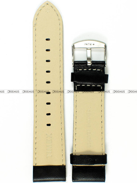 Skórzany pasek do zegarka Timex P2P274, 22 mm, Czarny