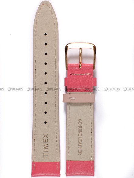 Skórzany pasek do zegarka Timex PW2R62500, 20 mm, Różowy