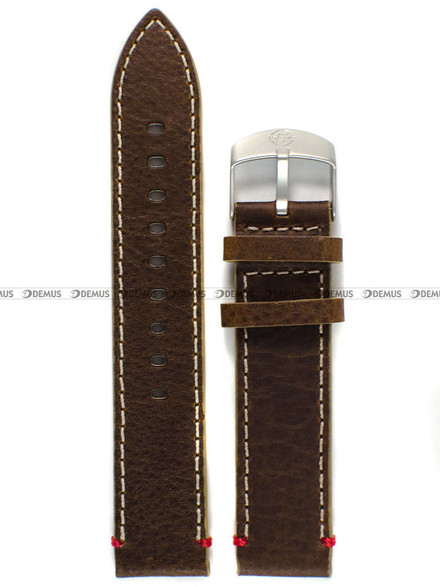 Skórzany pasek do zegarka Timex PW4B04300, 20 mm, Brązowy