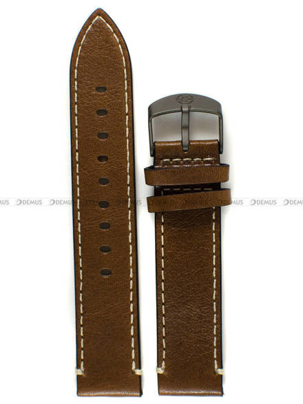 Skórzany pasek do zegarka Timex PW4B09000, 20 mm, Brązowy