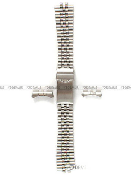Stalowa bransoleta do zegarka Condor CC168, 18 mm, 20 mm, Srebrna