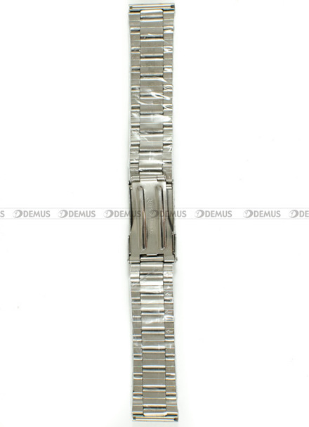 Stalowa bransoleta do zegarka Demus Bra22, 20 mm, Srebrna