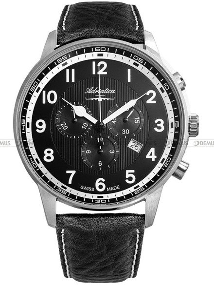 Zegarek Adriatica Chronograph A1076.5224CHXLG Męski, Kwarcowy, Wskazówkowy