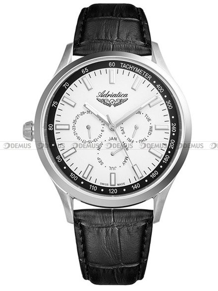 Zegarek Adriatica Mens strap A8252.5213QF Męski, Kwarcowy, Wskazówkowy