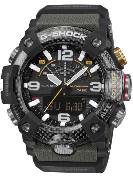 Zegarek Casio G-SHOCK GG-B100-1A3ER Męski, Kwarcowy, Wskazówkowo-Elektroniczny