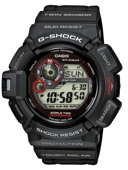 Zegarek Casio G-Shock G-9300-1ER Męski, Kwarcowy, Elektroniczny