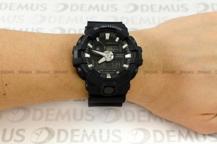 Zegarek Casio G-Shock GA-700-1BER Męski, Kwarcowy, Wskazówkowo-Elektroniczny