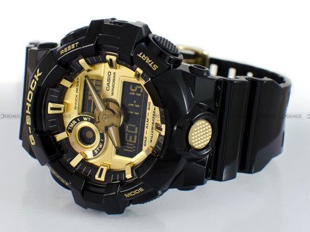 Zegarek Casio G-Shock GA-710GB-1AER Męski, Kwarcowy, Wskazówkowo-Elektroniczny