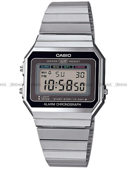 Zegarek Casio RETRO A168WEM-7EF Unisex, Kwarcowy, Elektroniczny