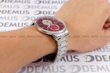 Zegarek FujiTime M7108QS-Red-Silver