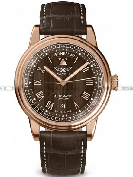 Zegarek Męski Aviator Douglas Day Date 41 V.3.35.2.280.4