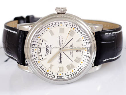 Zegarek Męski Aviator Douglas Day Date  - Polska Edycja - V.3.35.0.281.4 PL - Limitowany model